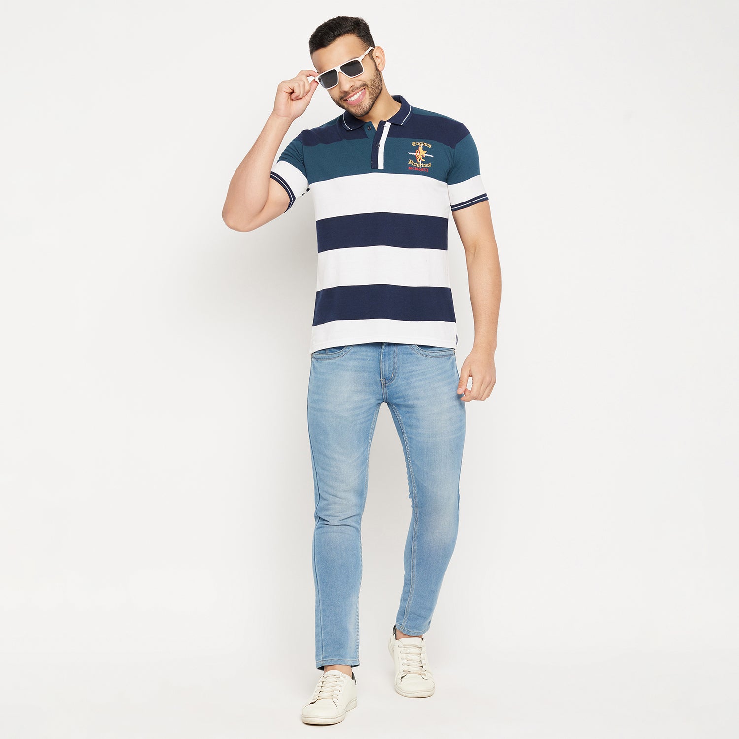 Duke Stardust Men Half Sleeve Polo Neck Cotton T-shirt (4032)