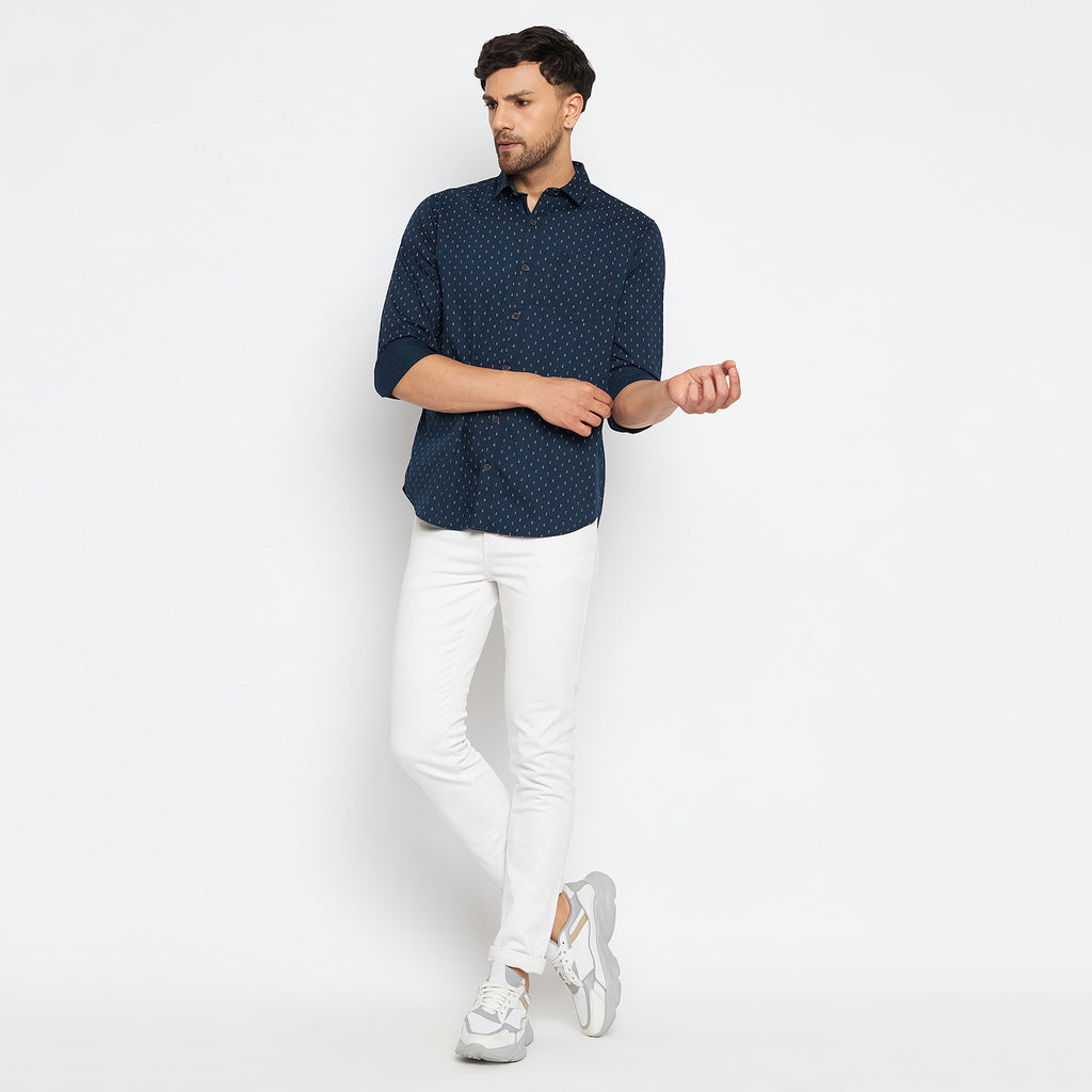 Duke Stardust Men Full Sleeve Cotton Shirt (SDO5PRT)