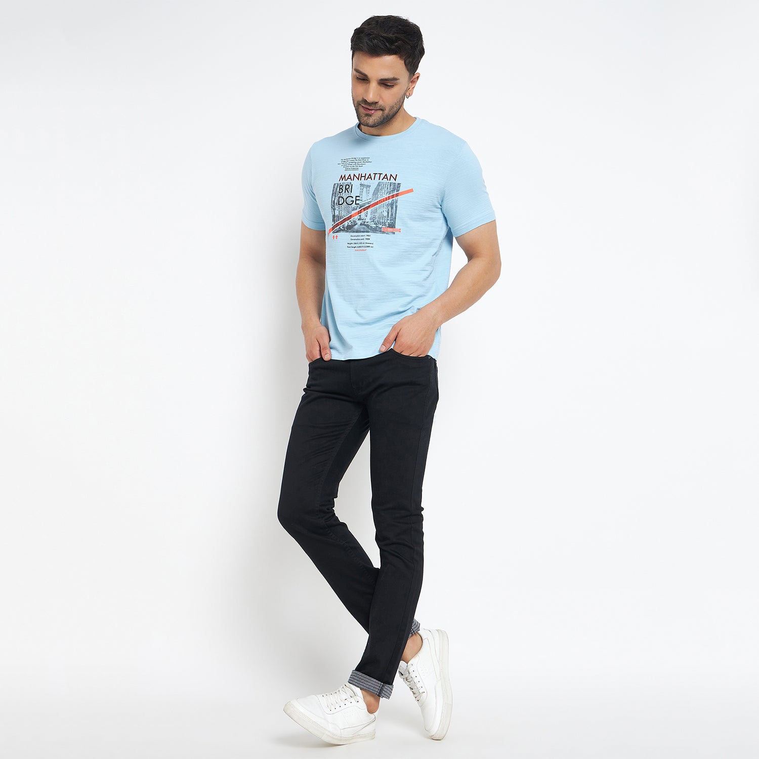 Duke Urban Men Half Sleeve Cotton T-shirt (MLF7087)
