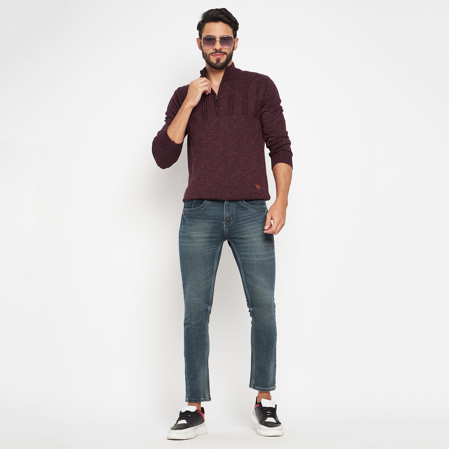 Duke Urban Men Full Sleeve High Neck Pullover (SDS2081)
