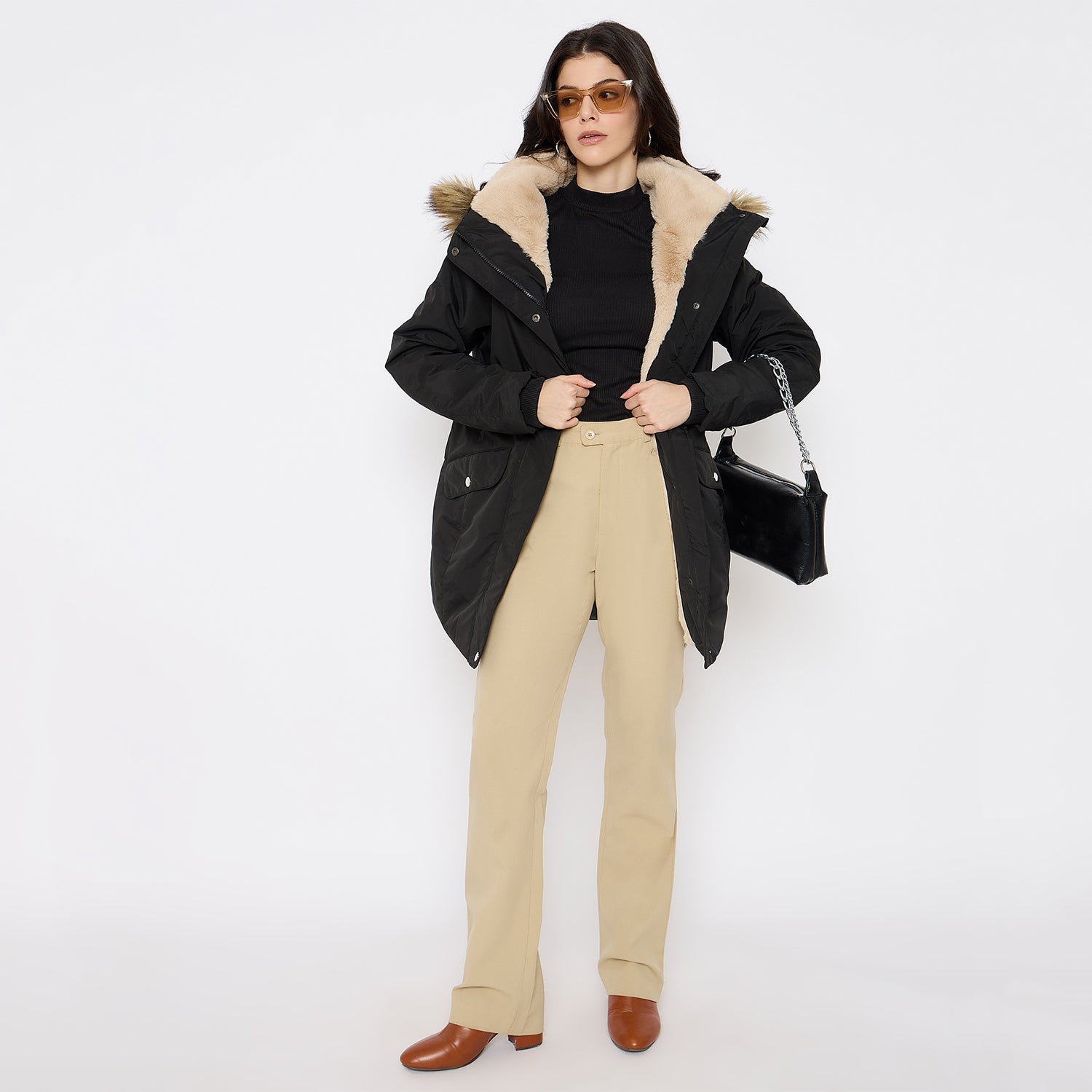 Duke Urban Women Full Sleeve Long Jacket (SDZ4122)