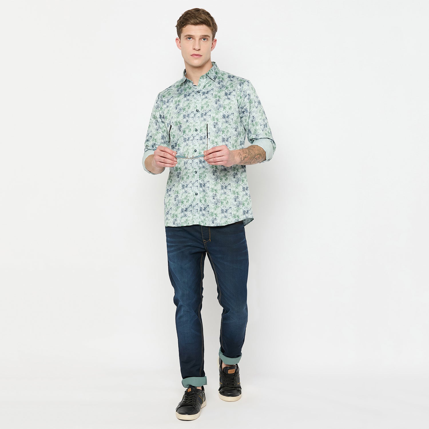 Duke Urban Men Full Sleeve Cotton Shirt (SDO8PRX)