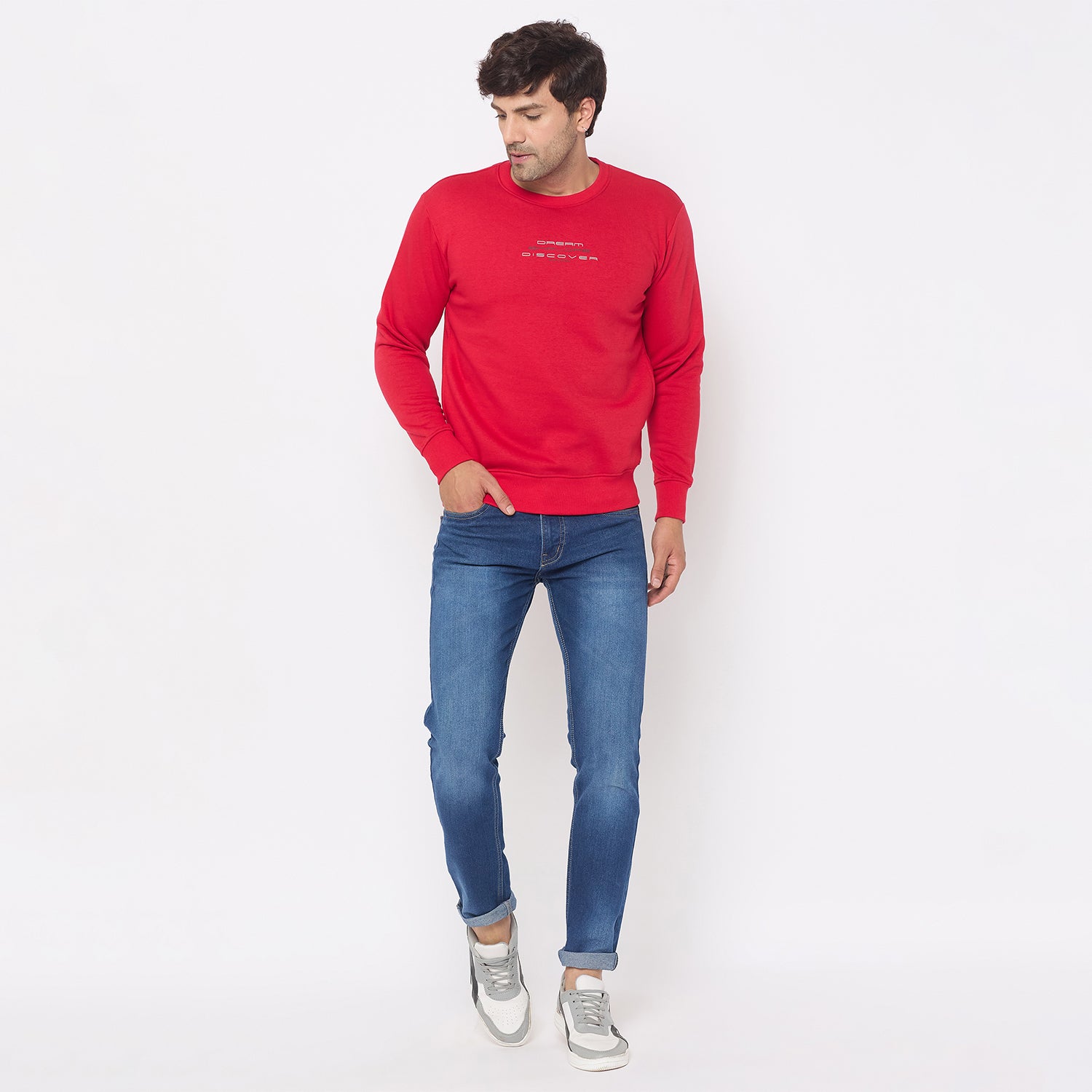 Duke Urban Men Solid Sweatshirt (LF6451)