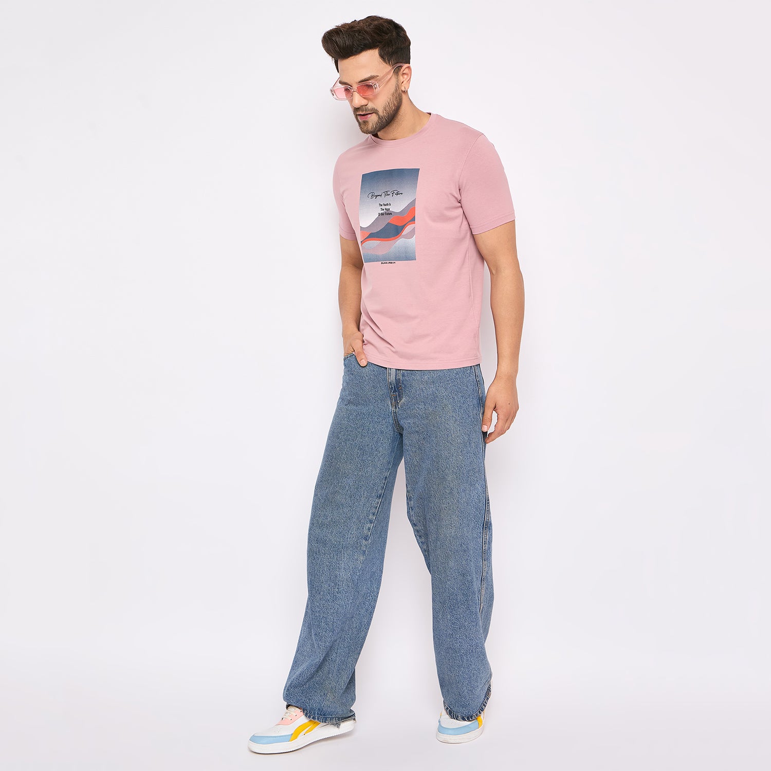 Duke Urban Men Half Sleeve Cotton T-shirt (LF7289)