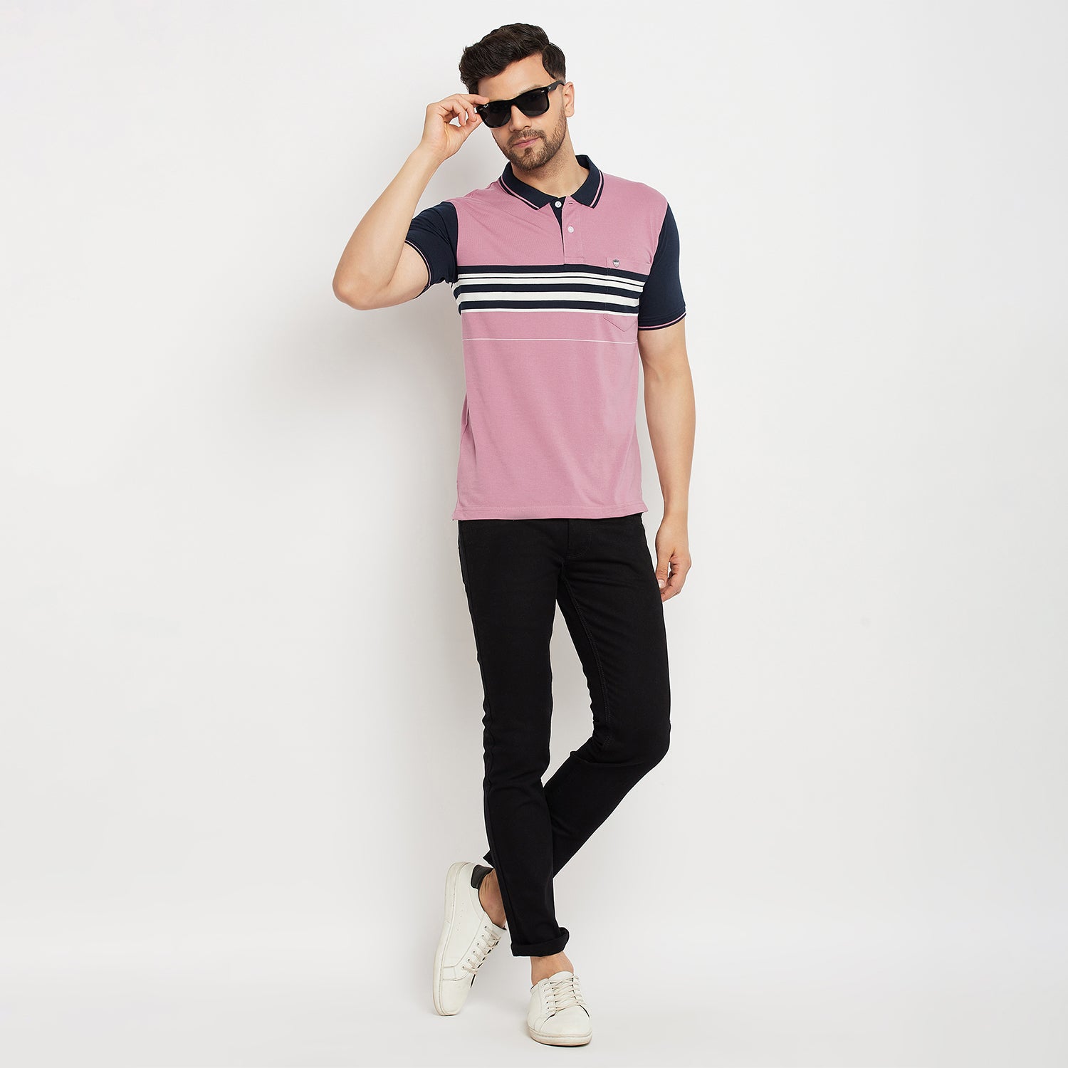 Duke Stardust Men Half Sleeve Polo Neck Cotton T-shirt (LF5721)