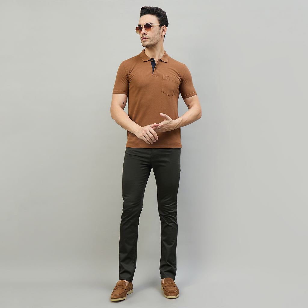Duke Men Non-Denim Solid Casual Trouser (SDT4666R)