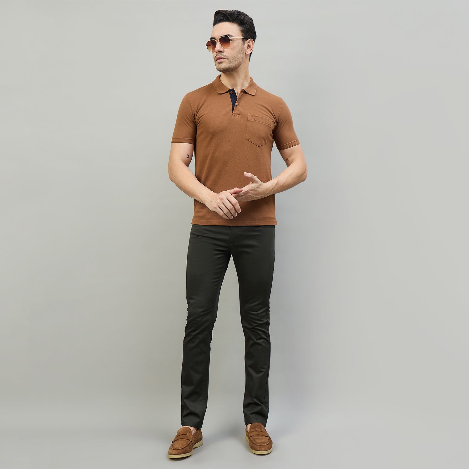 Duke Men Non-Denim Solid Casual Trouser (SDT4666R)