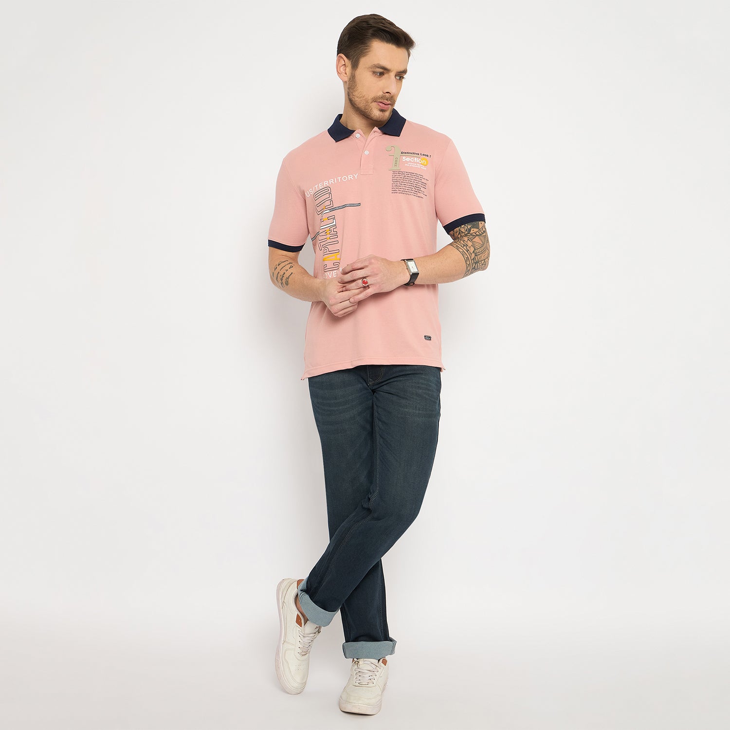 Duke Urban Men Half Sleeve Cotton Tshirt (ONLF305)