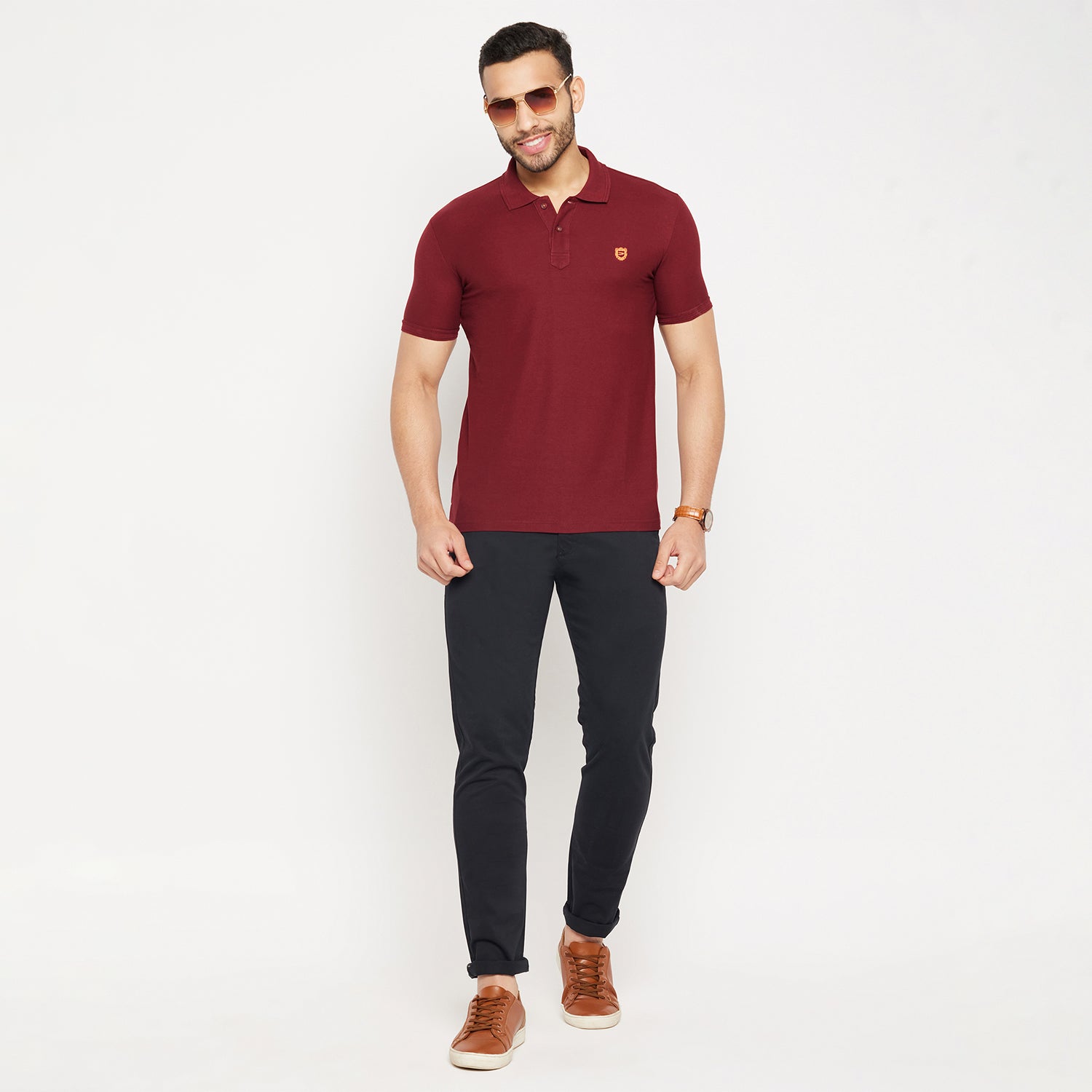 Duke Stardust Men Half Sleeve Polo Neck Cotton T-shirt (800F) More Colors