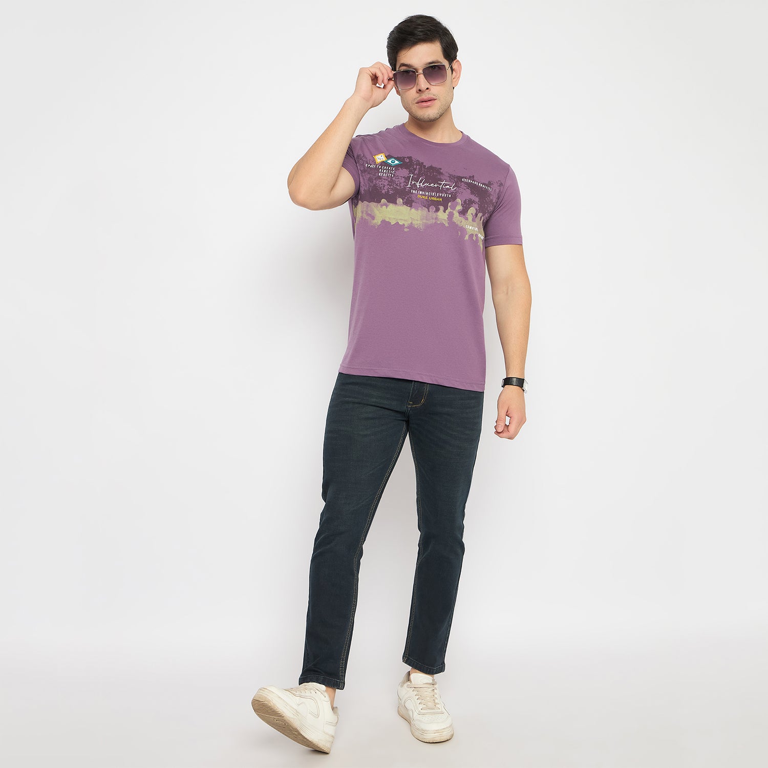 Duke Urban Men Half Sleeve Cotton Tshirt (LF7420)