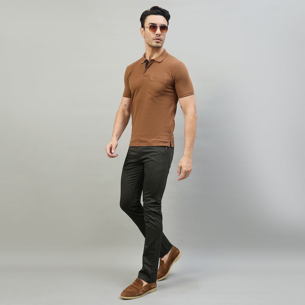Duke Men Half Sleeve Cotton Smart Fit Casual T-shirt (SD72)