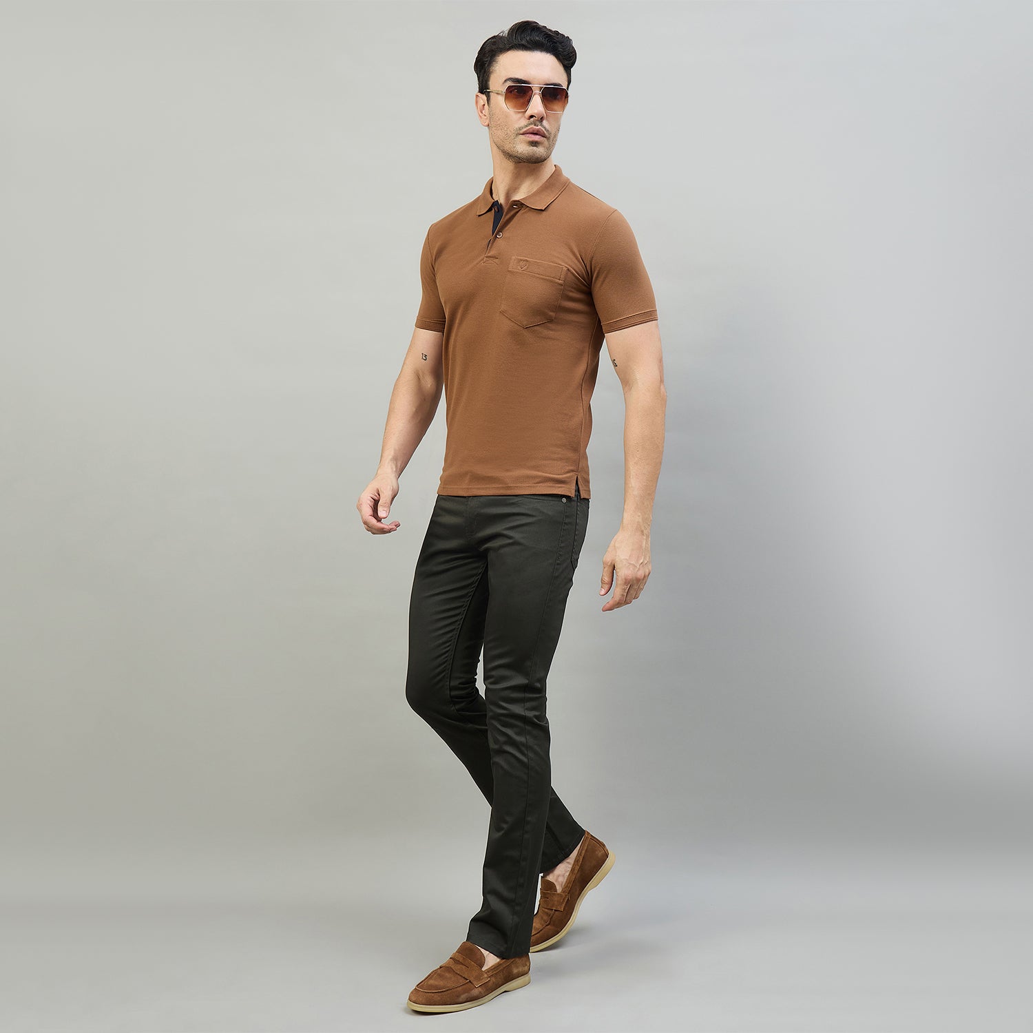 Duke Men Half Sleeve Cotton Smart Fit Casual T-shirt (SD72)