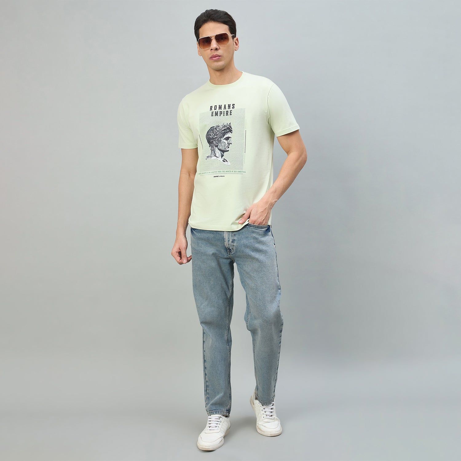 Duke Urban Men Graphic Print Half Sleeve Round Neck Casual Tshirt (LF7504)