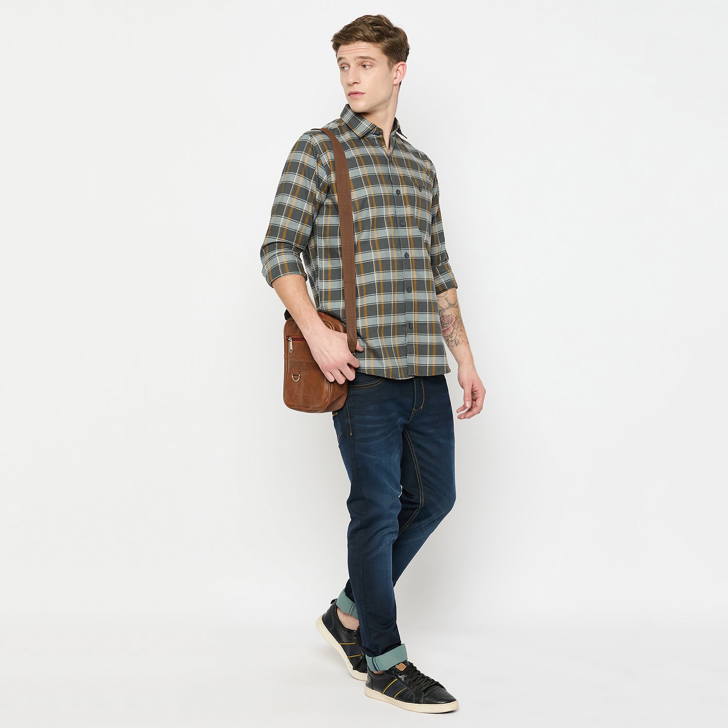 Duke Urban Men Full Sleeve Cotton Shirt (SDO8CKAI)