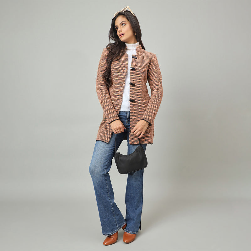 Duke Urban Women Long Coat Shortstyle Sweater (SDS1329)