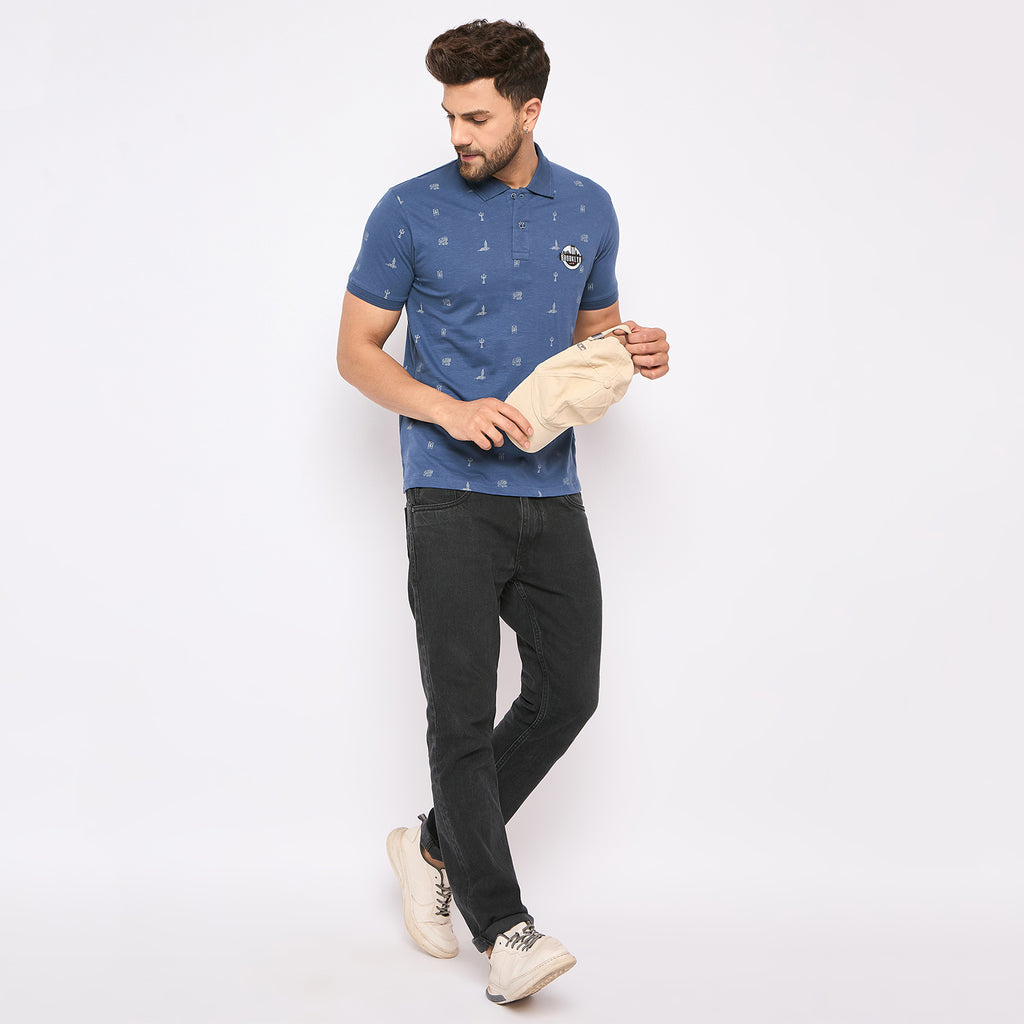 Duke Urban Men Half Sleeve Cotton T-shirt (LF5837)