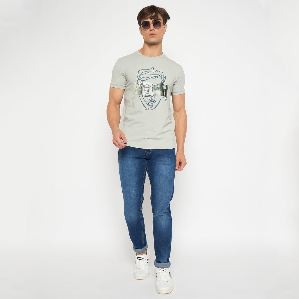 Duke Strardust Men Half Sleeve Cotton T-shirt (LF7048)