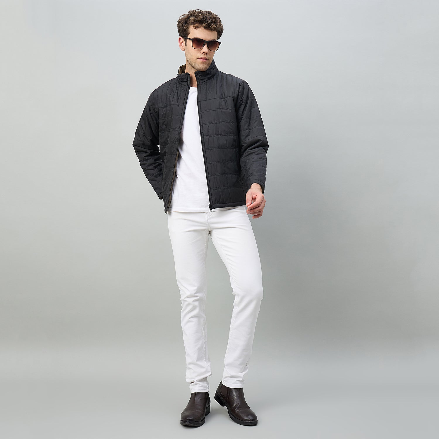 Duke Urban Men Reversible High Neck Regular Jacket (OSDZ9292)
