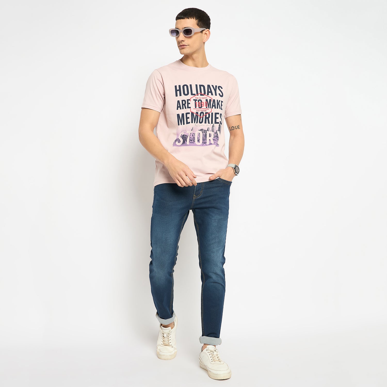 Duke Urban Men Half Sleeve Cotton T-shirt (LF7290)