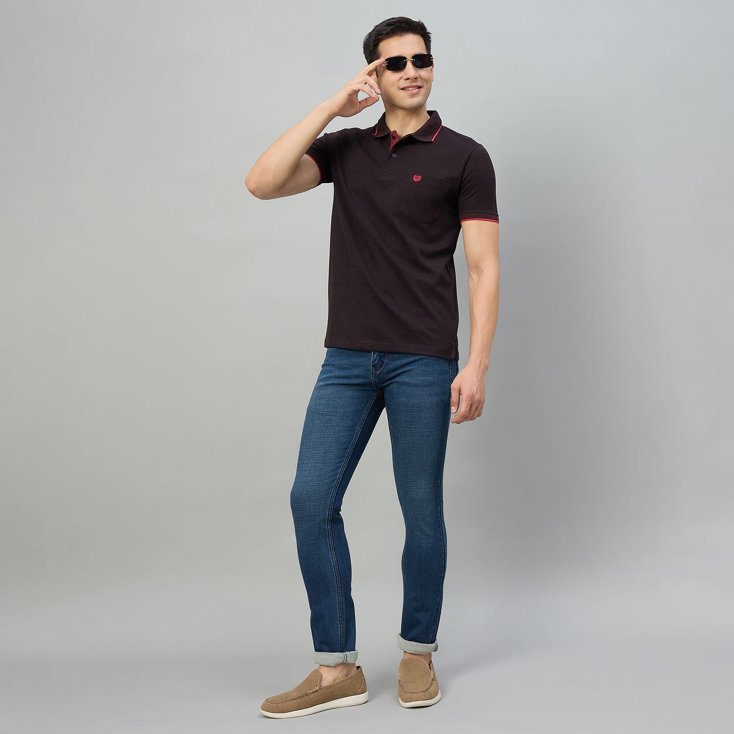 Duke Men Narrow Fit Stretchable Jeans (SDD9215N)