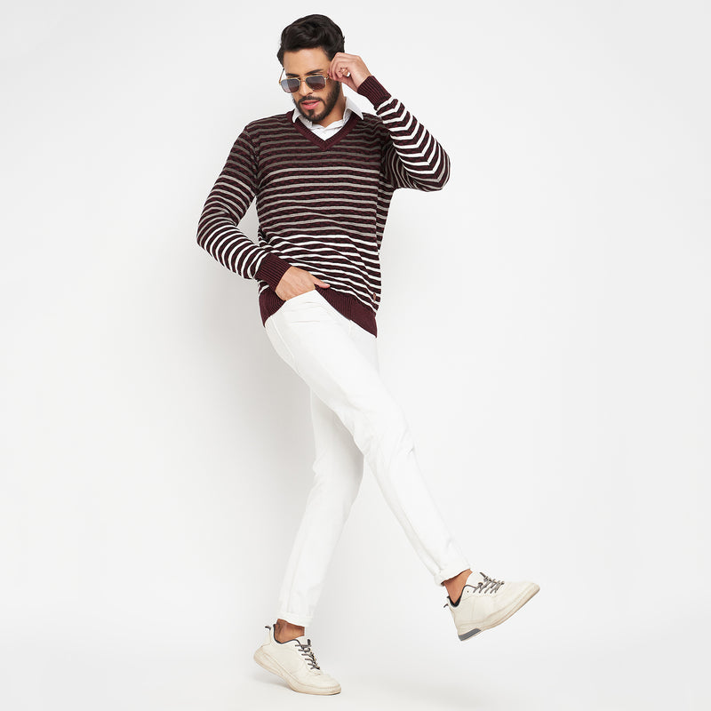 Duke Urban Men Full Sleeve V Neck Sweater (SDS2058)