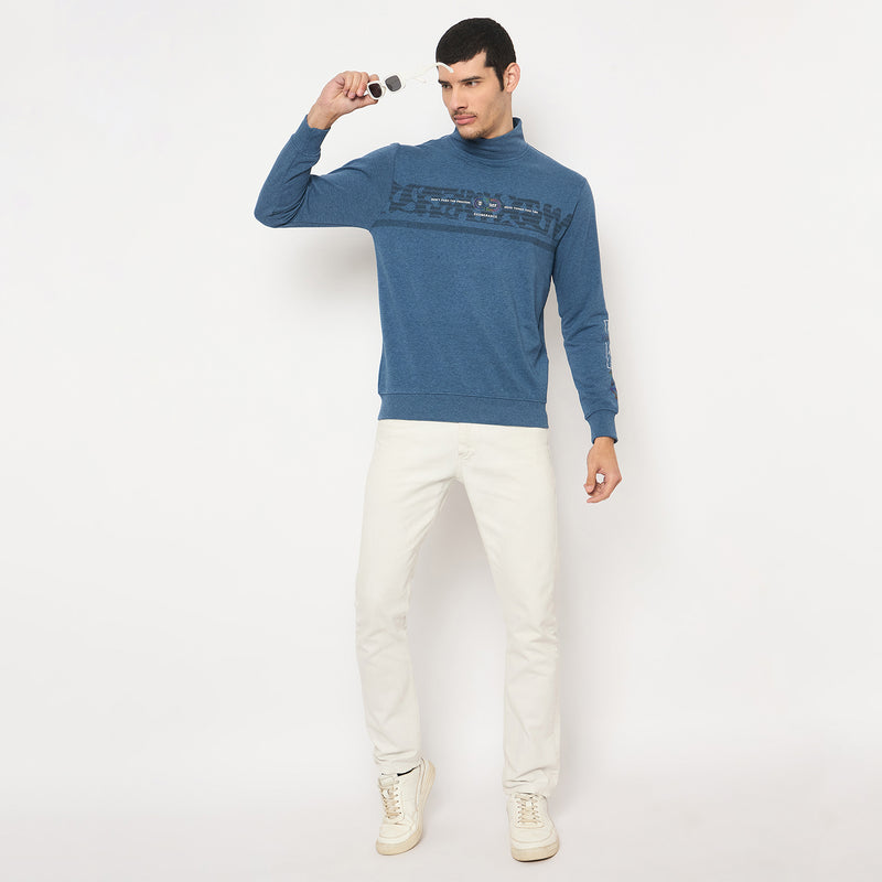 Duke Urban Men Full Sleeve Turtle Neck Sweatshirt (LF6393)