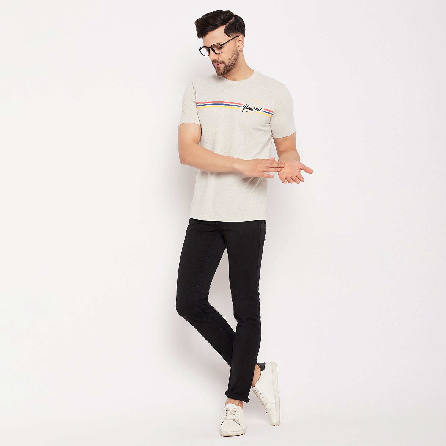 Duke Stardust Men Half Sleeve Cotton T-shirt (LF5889)
