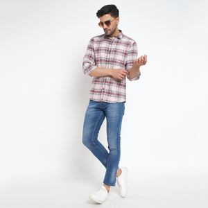 Duke Stardust Men Full Sleeve Checkered Cotton Shirt (SDO8CKJ)