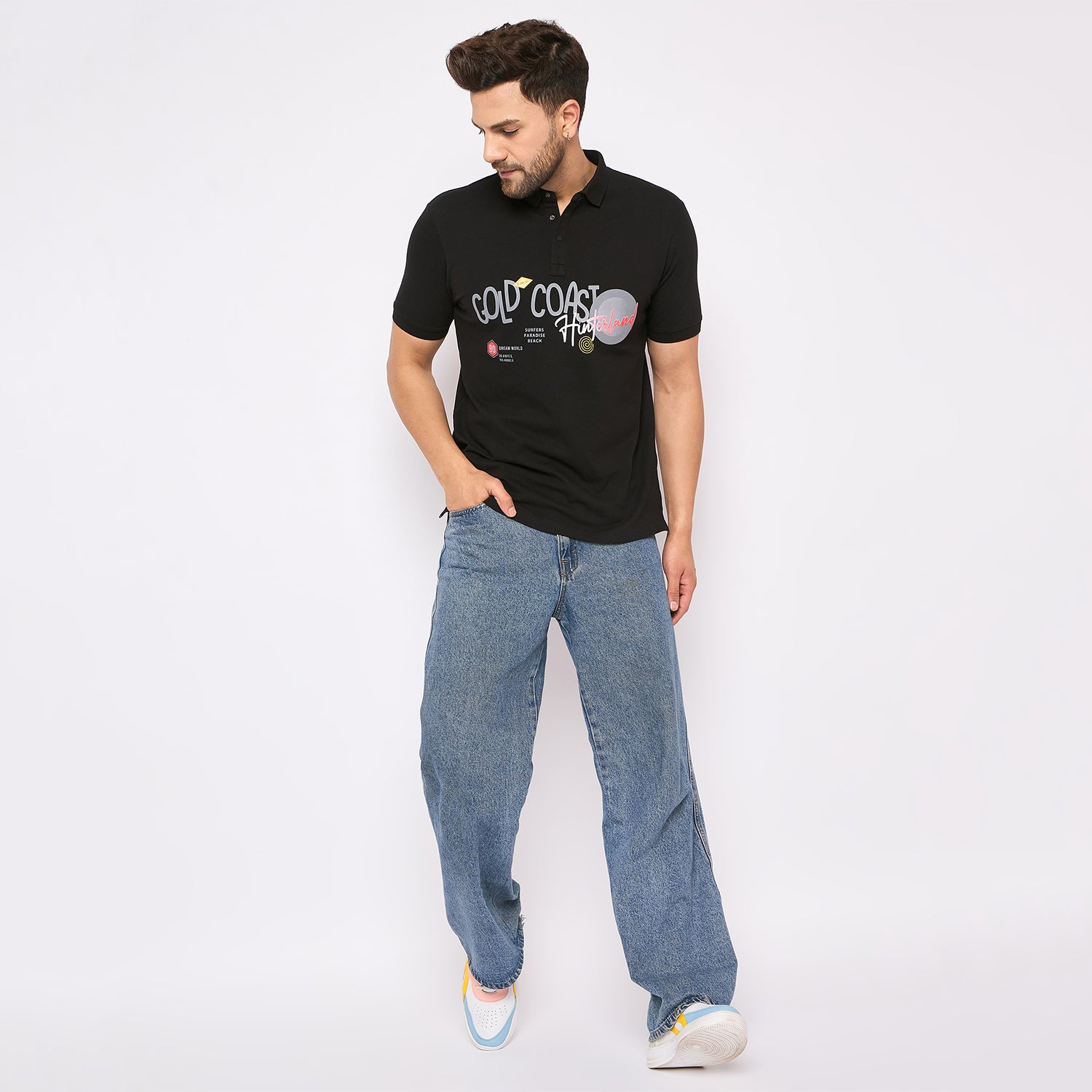 Duke Urban Men Half Sleeve Cotton T-shirt (LF7175)