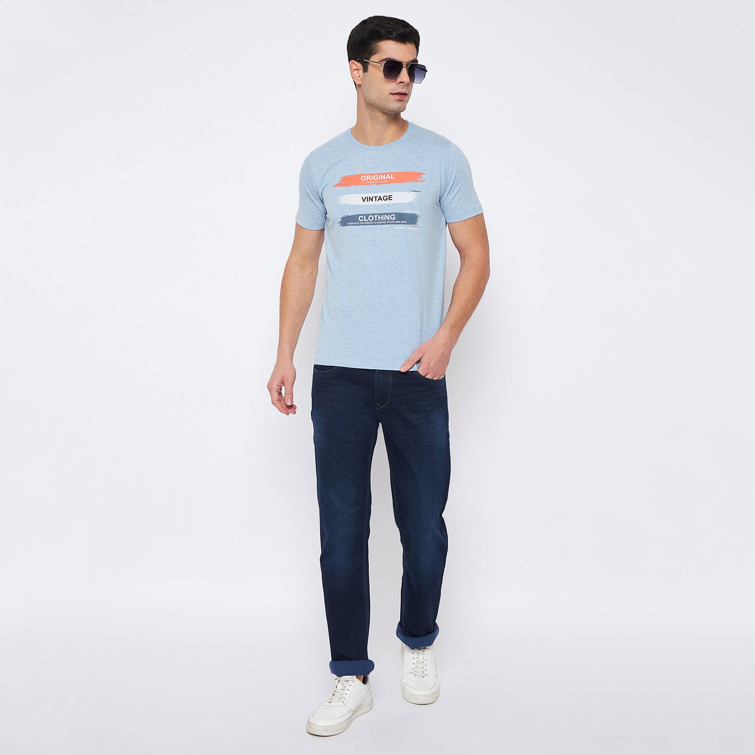 Duke Urban Men Half Sleeve Cotton T-Shirt (LF5827)