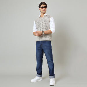 Duke Men V-neck sleeveless sweater (SDS2256)