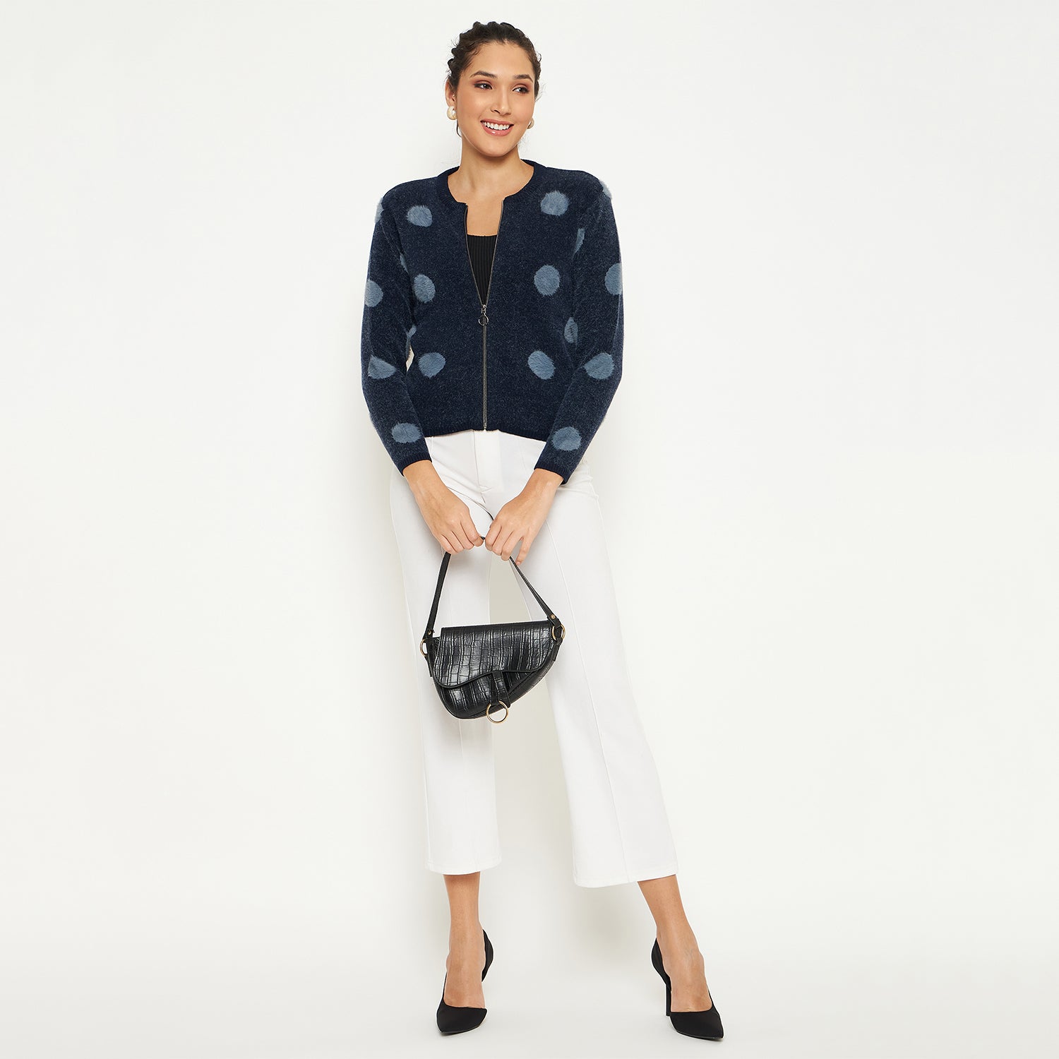 Duke Urban Women Full Sleeve Zipper Cardigan (SDS1005R)