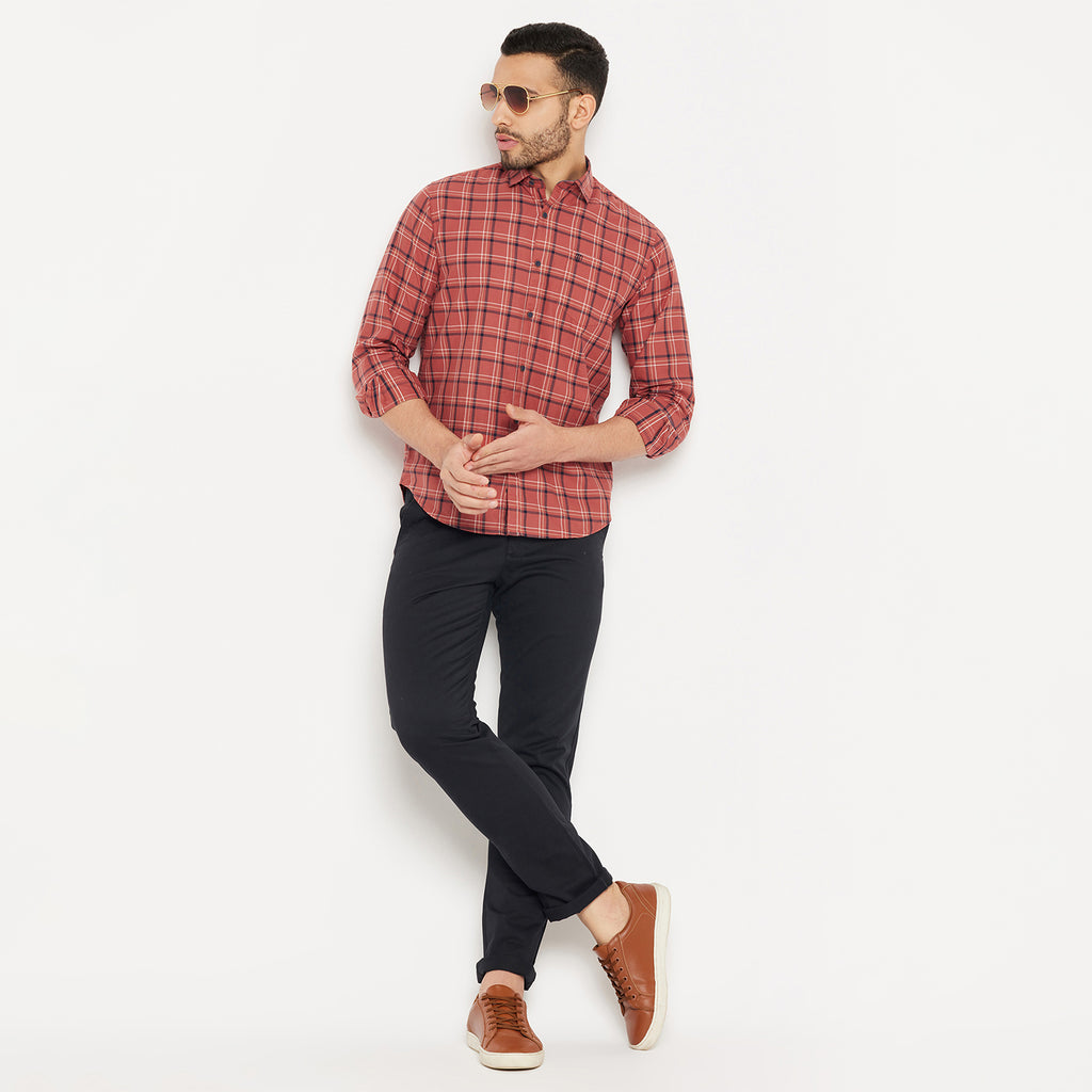Duke Men Stardust Cotton Full Sleeve Shirt (SDO5CKTA)