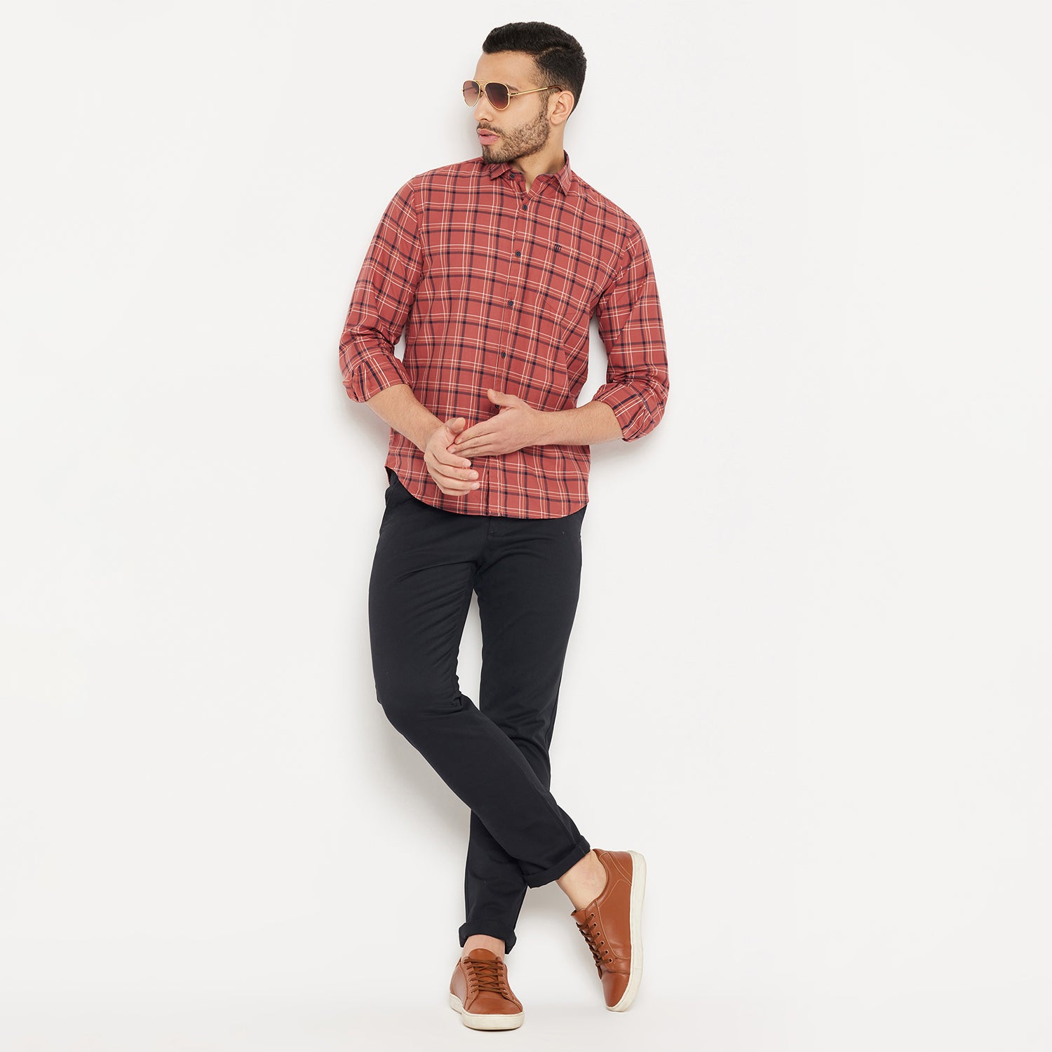 Duke Men Stardust Cotton Full Sleeve Shirt (SDO5CKTA)