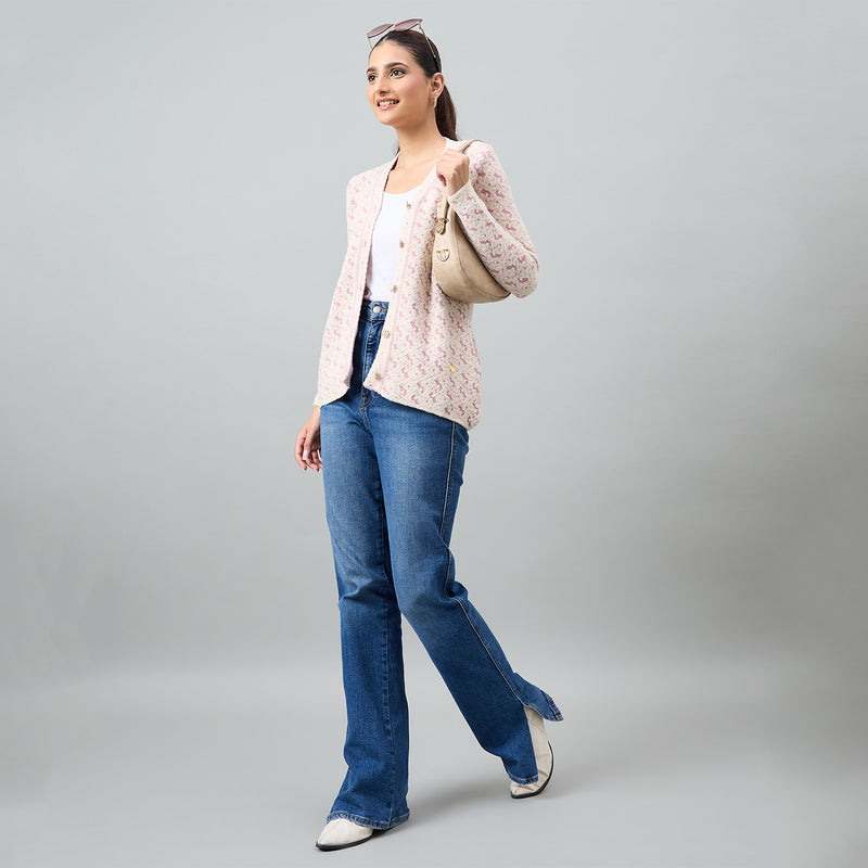 Duke Urban Women Full Sleeve Front Open Regular Cardigan (SDS1333)