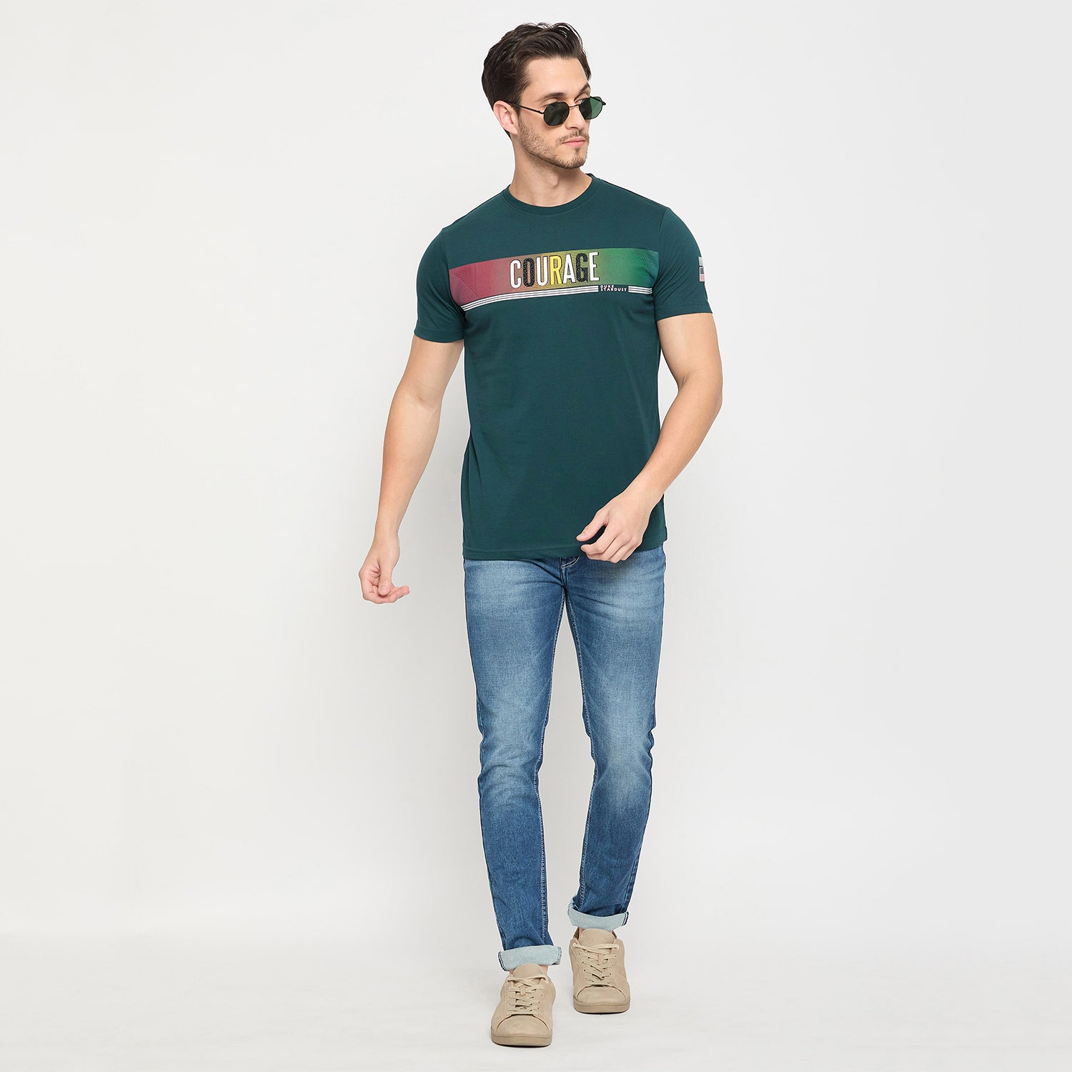 Duke Urban Men Half Sleeve Cotton T-shirt (LF7055)