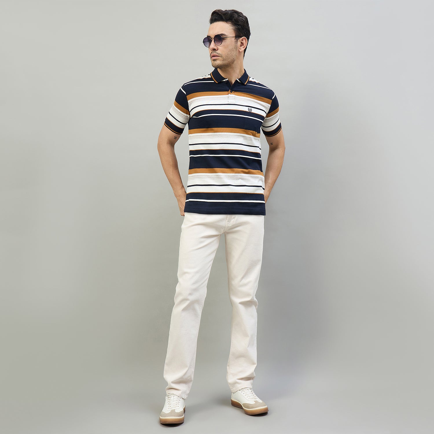 Duke Urban Men Half Sleeve Cotton Smart Fit Casual T-shirt (LF7968)