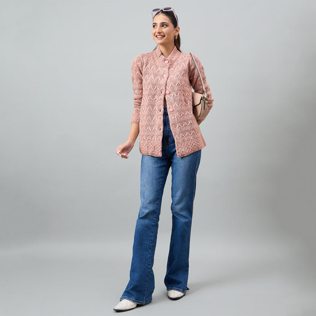 Duke Urban Women Full Sleeve Front Open Regular Cardigan (SDS1367R)