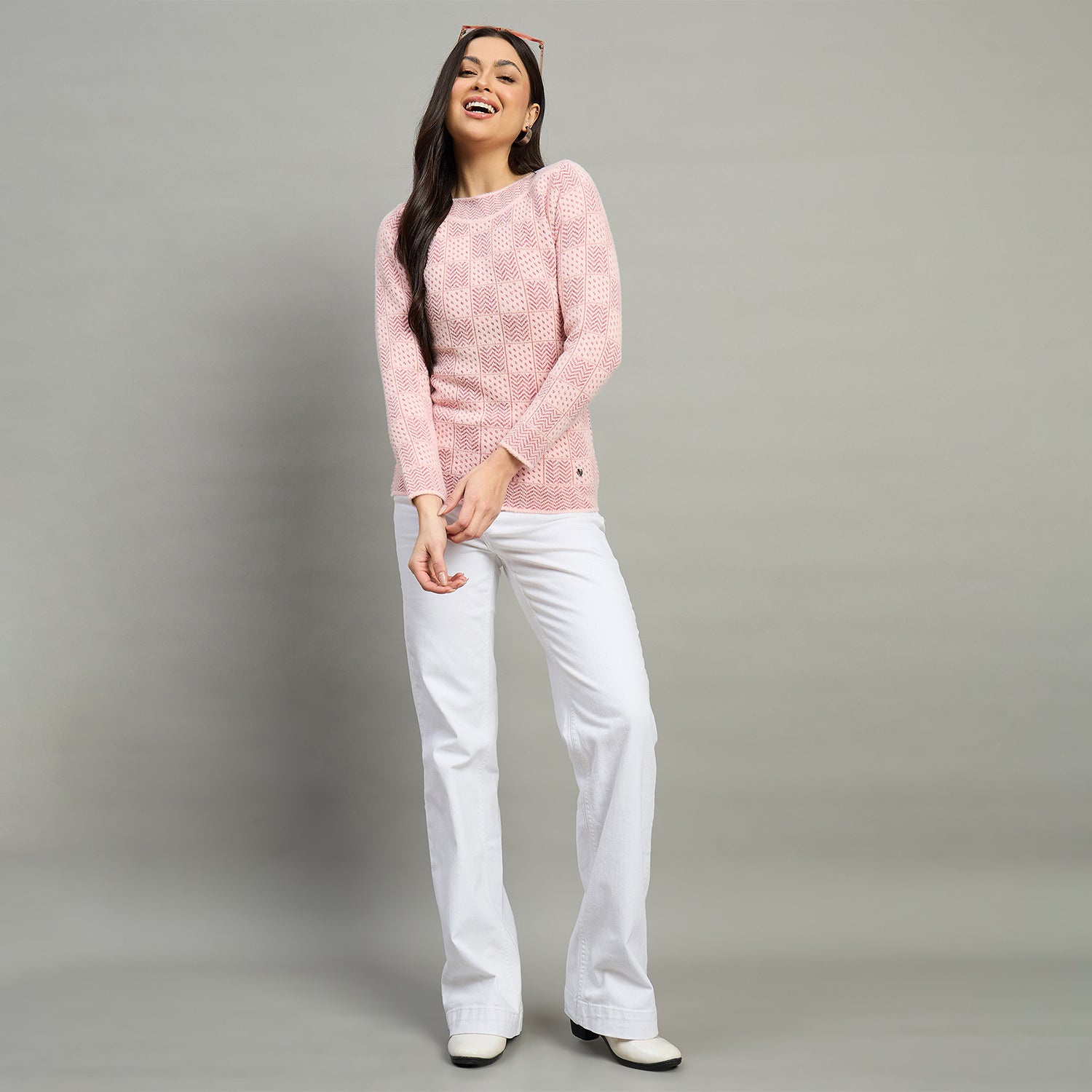 Duke Urban Women Full Sleeve Boat Neck Sweater (SDS1398C)