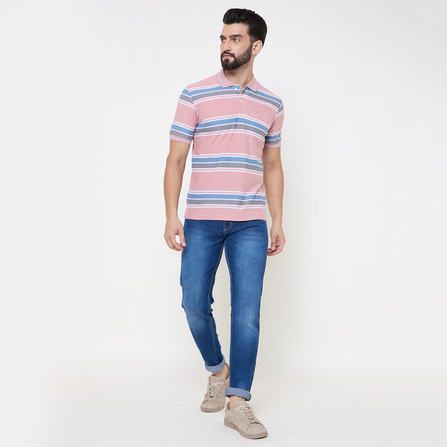 Duke Urban Men Half Sleeve Cotton Tshirt (LF7276)