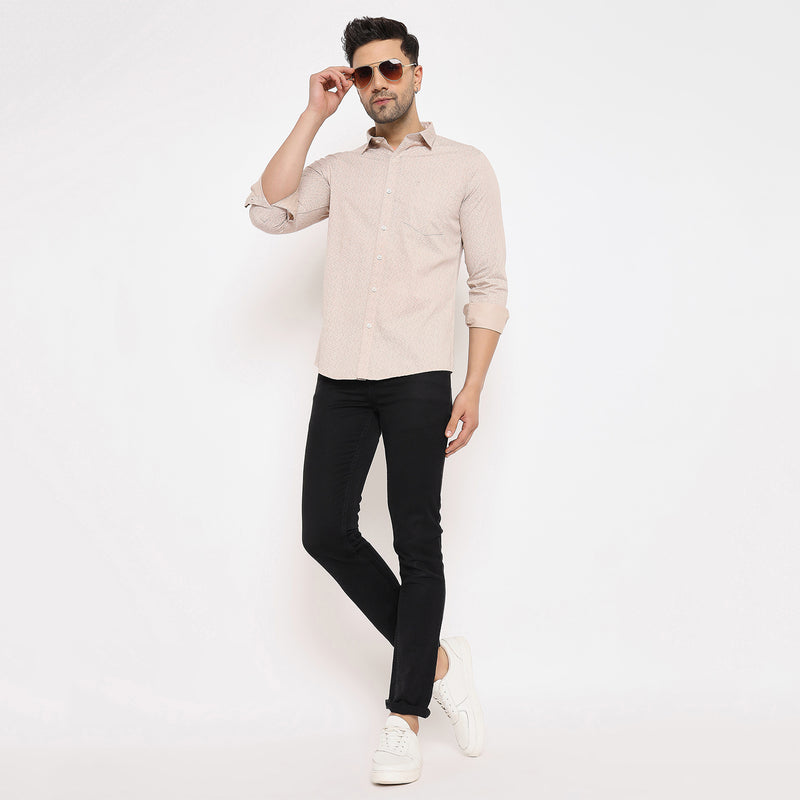 Duke Urban Men Full Sleeve Self Design Cotton Shirt (SDO7PRC)