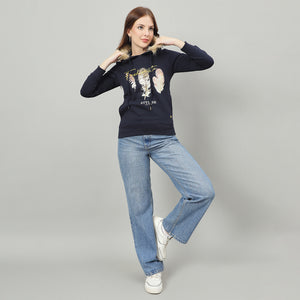 Duke Women Hooded Regular Sweatshirt (LFX957)