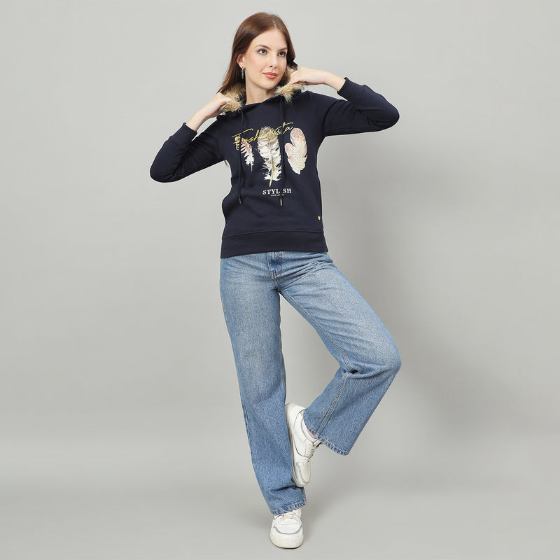 Duke Urban Women Hooded Regular Sweatshirt (LFX957)