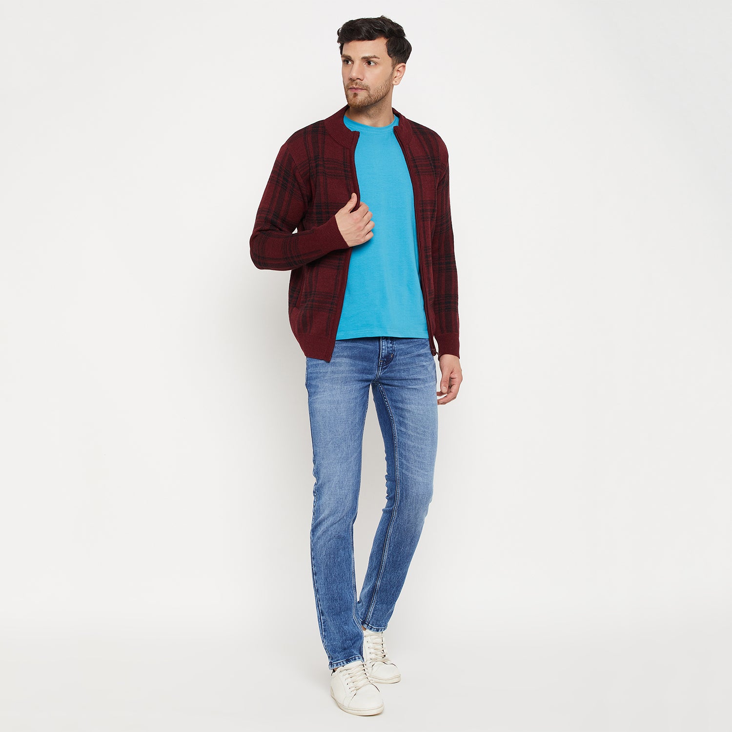 Duke Urban Men Full Sleeve Zipper Cardigan (SDS2154)