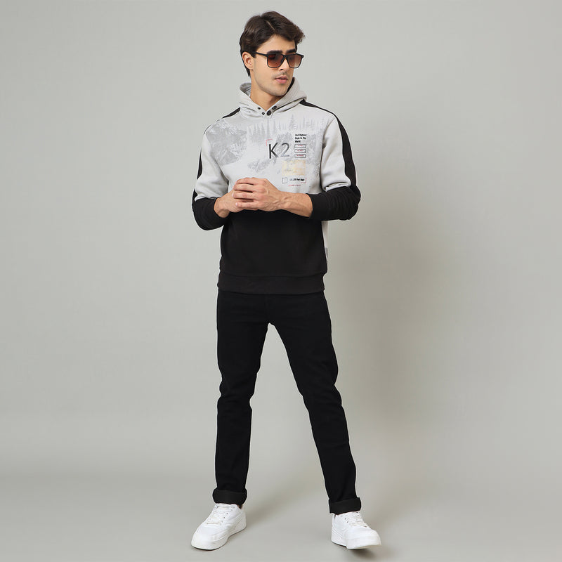 Duke Urban Men Hooded Regular Sweatshirt (LF6354)