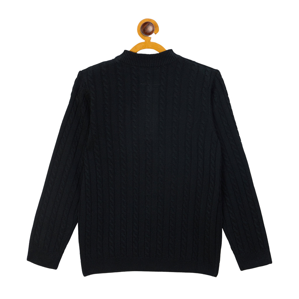 Duke Urban Boys Half Zip Full Sleeve Regular Sweater (S3621)