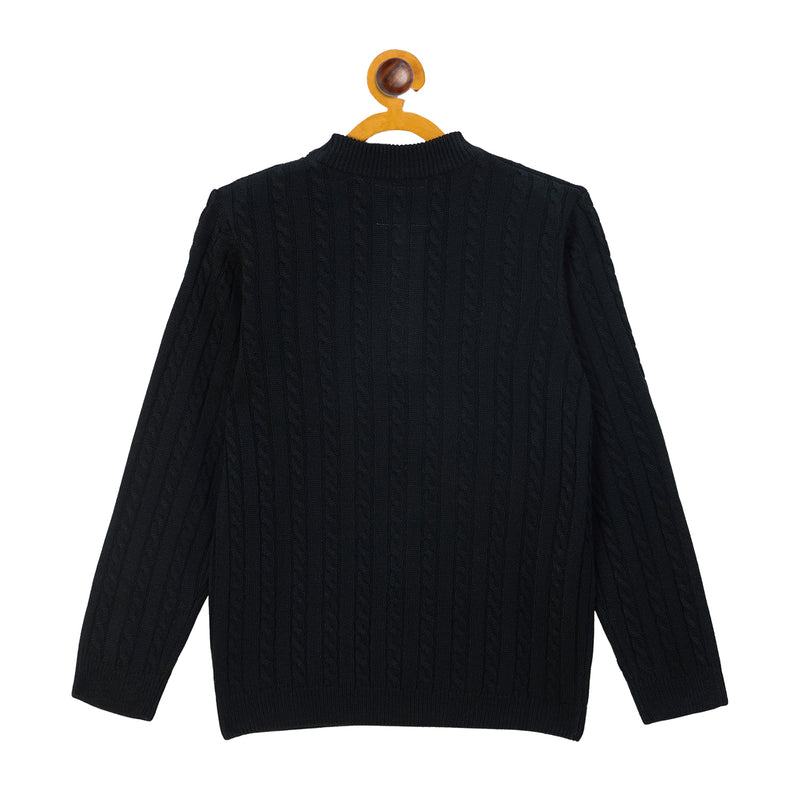 Duke Urban Boys Half Zip Full Sleeve Regular Sweater (S3621)