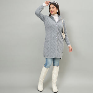 Duke Women Long Coat Regular Sweater (SDS1334)