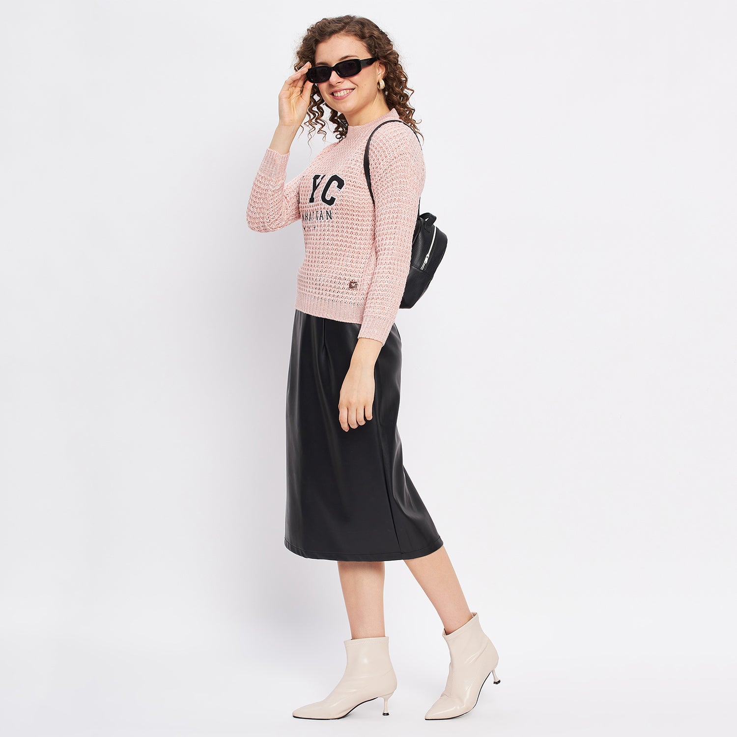 Duke Urban Women Full Sleeve Self Design Sweater (SDS1001)