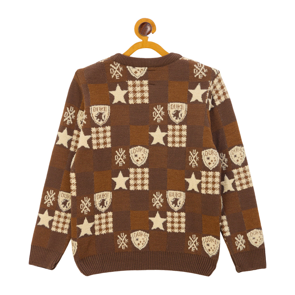 Duke Urban Boys Round Neck Full Sleeve Regular Sweater (S3632)